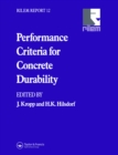Performance Criteria for Concrete Durability - eBook