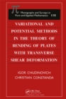 Variational and Potential Methods in the Theory of Bending of Plates with Transverse Shear Deformation - eBook