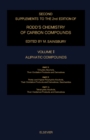 Aliphatic Compounds : Trihydric Alcohols, Their Oxidation Products and Derivatives, Penta- and Higher Polyhydric Alcohols, Their Oxidation Products and Derivatives; Saccharides, Tetrahydric Alcohols, - eBook