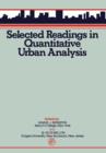 Selected Reading in Quantitative Urban Analysis : Pergamon International Library of Science, Techonology, Engineering and Social Studies - eBook