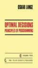Optimal Decisions : Principles of Programming - eBook