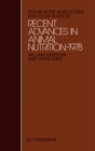 Recent Advances in Animal Nutrition- 1978 : Studies in the Agricultural and Food Sciences - eBook