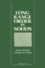 Long Range Order in Solids : Solid State Physics - eBook