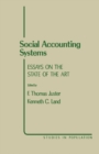 Social Accounting Systems : Essays on the State of the Art - eBook