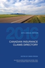 Canadian Insurance Claims Directory 2016 - Book