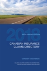 Canadian Insurance Claims Directory 2018 : 86th edition - Book