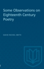 Some Observations on Eighteenth Century Poetry - eBook