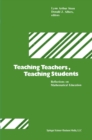 Teaching Teachers, Teaching Students : Reflections on Mathematical Education - eBook