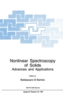 Nonlinear Spectroscopy of Solids : Advances and Applications - eBook