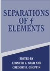Separations of f Elements - eBook