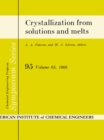 Crystallization from solutions and melts - eBook