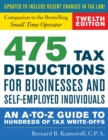475 Tax Deductions for Businesses and Self-Employed Individuals : An A-to-Z Guide to Hundreds of Tax Write-Offs - eBook