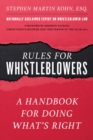 Rules for Whistleblowers : A Handbook for Doing What's Right - eBook