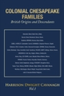 Colonial Chesapeake Families British Origins and Descendants : Vol.1 - eBook