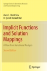 Implicit Functions and Solution Mappings : A View from Variational Analysis - Book