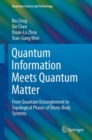 Quantum Information Meets Quantum Matter : From Quantum Entanglement to Topological Phases of Many-Body Systems - Book