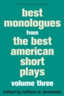 Best Monologues from The Best American Short Plays - eBook