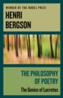 The Philosophy of Poetry : The Genius of Lucretius - eBook