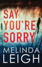 Say You're Sorry - Book