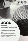 FIA Managing Costs and Finances MA2 : Practice and Revision Kit - Book