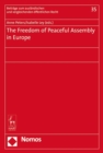 The Freedom of Peaceful Assembly in Europe - Book