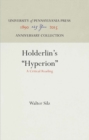 Holderlin's "Hyperion" : A Critical Reading - eBook