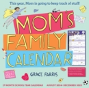 Mom's Family Wall Calendar 2024-2025 : 17-Month Calendar August 2024-December 2025 - with stickers! - Book