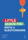 Write a Questionnaire : Little Quick Fix - Book
