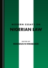 None Modern Essays on Nigerian Law - eBook