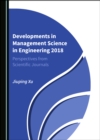 None Developments in Management Science in Engineering 2018 : Perspectives from Scientific Journals - eBook