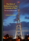 The Role of Defamation in the Outbreak of War : The Cases of 1939 and 2022 - eBook