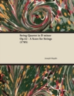 String Quartet in D minor Op.42 - A Score for Strings (1785) - eBook