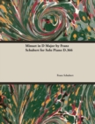 Minuet in D Major by Franz Schubert for Solo Piano D.366 - eBook