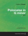 Polonaise in G minor B.1 - For Solo Piano (1817) - eBook