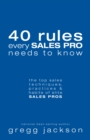 40 Rules Every Sales Pro Needs To Know - Book