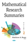 Mathematical Research Summaries. Volume 2 - eBook