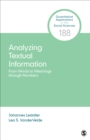 Analyzing Textual Information : From Words to Meanings through Numbers - Book
