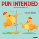 Pun Intended 2025 7 X 7 Mini Wall Calendar - Book