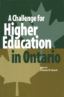 A Challenge for Higher Education in Ontario - Book