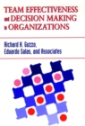 Team Effectiveness and Decision Making in Organizations - Book