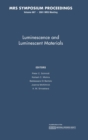 Luminescence and Luminescent Materials: Volume 667 - Book