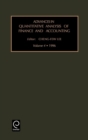 Advances in quantitative analysis of finance and accounting - Book
