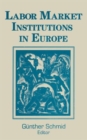 Labor Market Institutions in Europe: A Socioeconomic Evaluation of Performance : A Socioeconomic Evaluation of Performance - Book