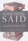 Something Said - Book