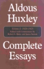 Complete Essays : Aldous Huxley, 1920-1925 - Book