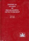 Empirical Studies of Programmers : Fifth Workshop - Book