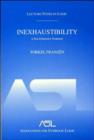 Inexhaustibility: A Non-Exhaustive Treatment : Lecture Notes in Logic 16 - Book