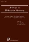 Surveys in Differential Geometry v. 13; Geometry, Analysis, and Algebraic Geometry - Book