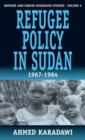 Refugee Policy in Sudan 1967-1984 - Book