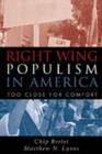 Right-Wing Populism in America : Too Close for Comfort - Book